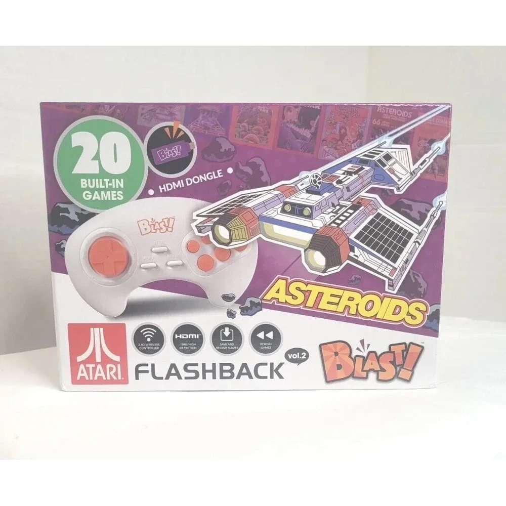 ATARI FLASHBACK BLAST VOL 2 ASTEROIDS RETRO VIDEO GAME CONSOLE 20‎ GAMES NIB